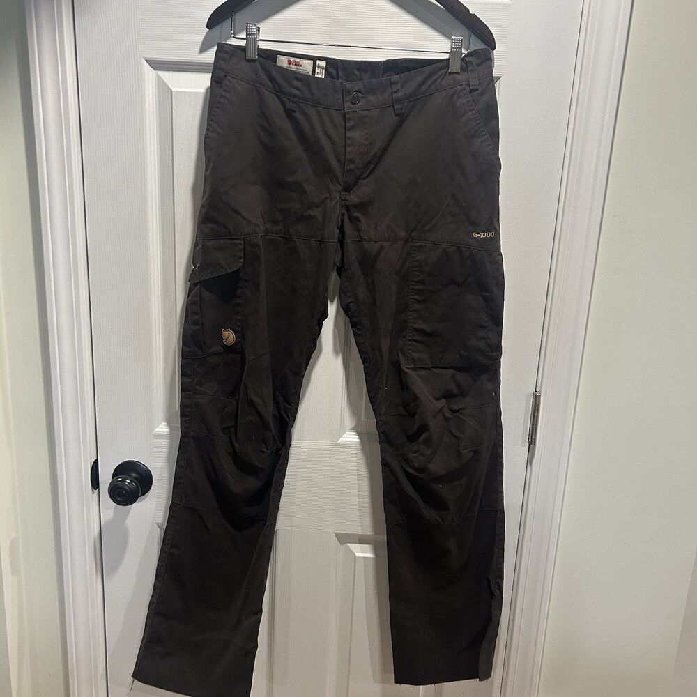 Fjallraven Keb Trousers Curved Womens 29 Dark Brown G-1000 READ DESCRIPTION